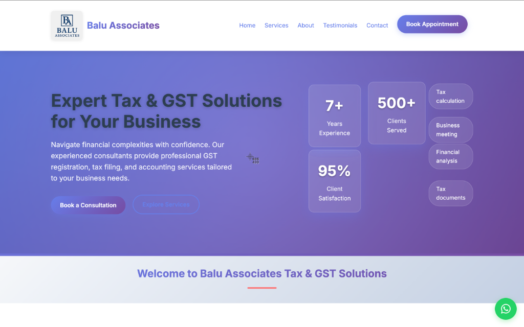Audit & Tax Consultancy Website